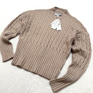 Jason Wu Tan Cable Knit Sweater